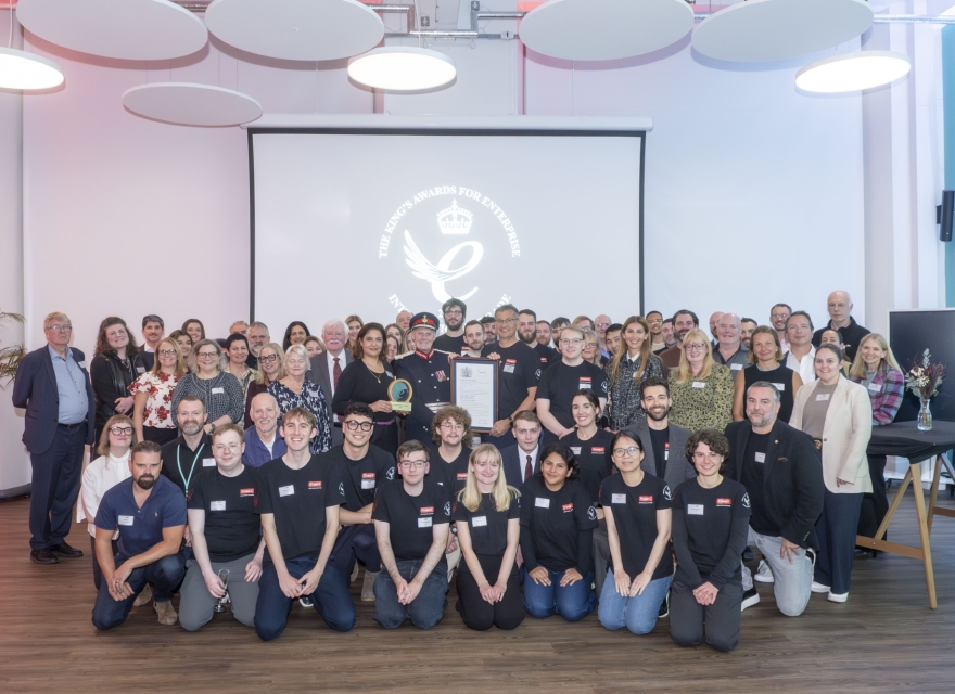 Fennex celebrates the presentation of the King’s Award for Enterprise