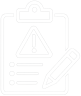 Incident Reporting White Icon