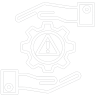 Risk Management White Icon