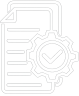 Document Control White Icon